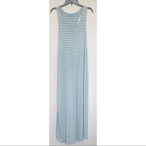 Sandiva Striped Gray Maxi Dress